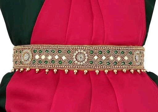 South Indian traditional vaddanam Fabric hip belt Embroidery Waist Belt For Women & Girls