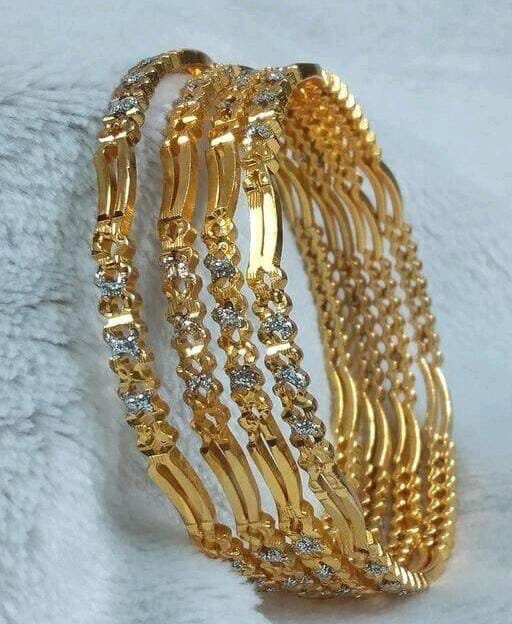 Indian Bangle Ethnic high Gold Polish Traditional Bangles Party Wear Bangles Indian Jewelry, Golden Bangles