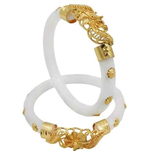 Bengali Gold Binding Bangles, Shakha Pola Bangles, Mehroon White Copper Plated Bangles, Acrylic Bangles, Bangoli Acrylic Wedding Set